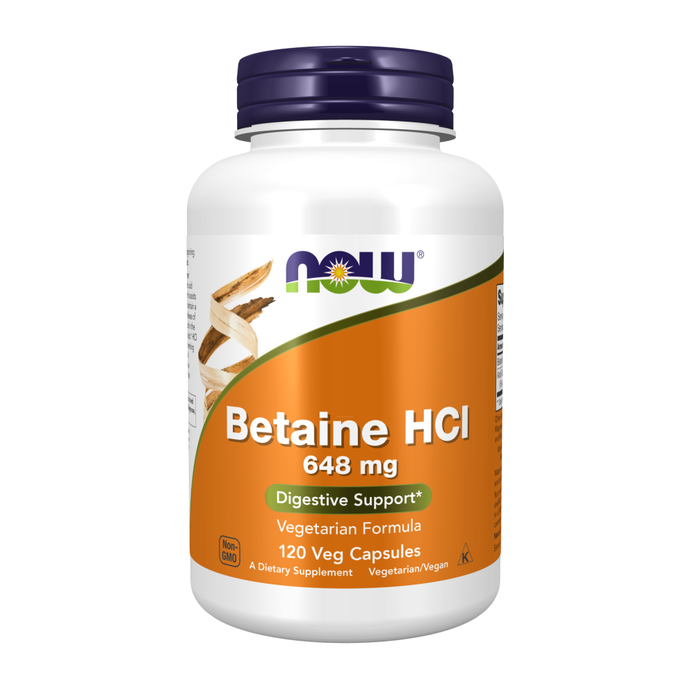 Maintenant - Bétaïne HCl 648 mg, 120 Caps