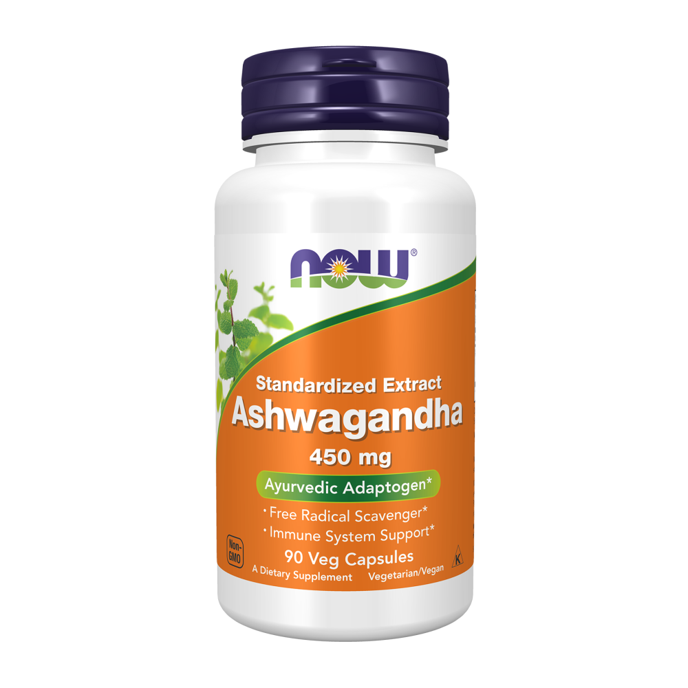 Now - Ashwagandha，450 毫克，90 粒素食膠囊