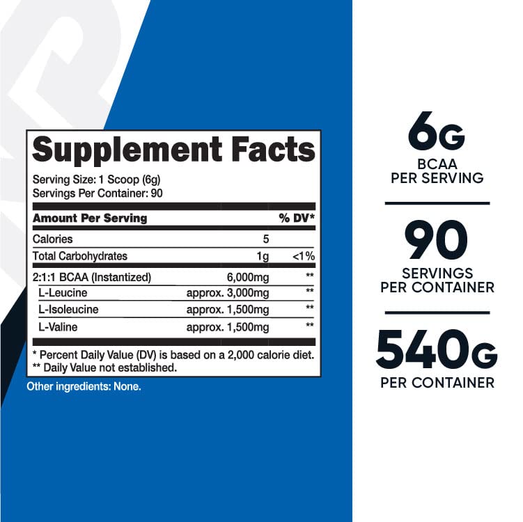 Nutricost - BCAA 粉末（原味）90 份