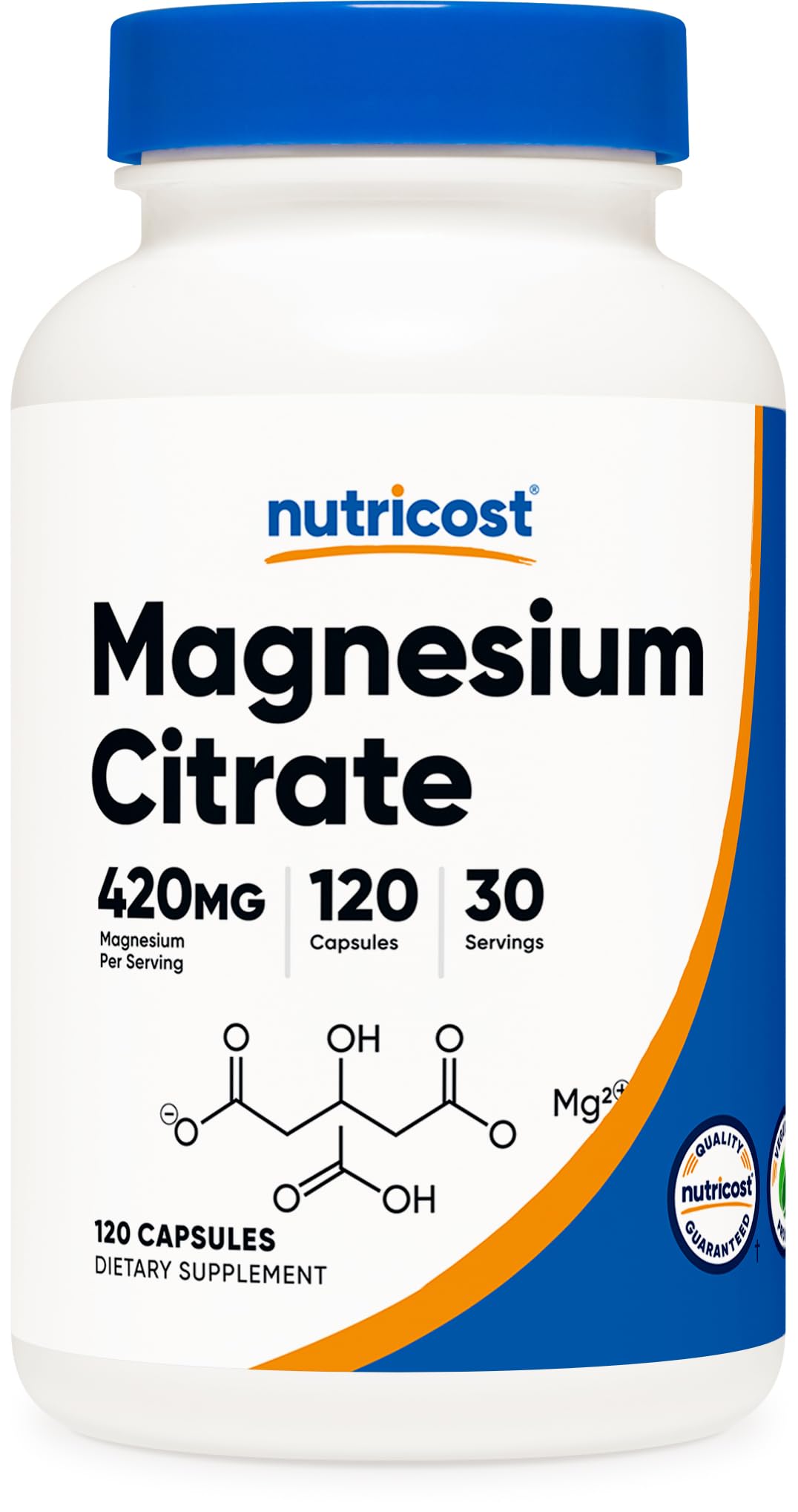 Nutricost - Magnesium Citrate, 210 mg, 120 Capsules