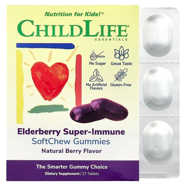 Childlife - Elderberry Super-Immune SoftChew Gummies™
