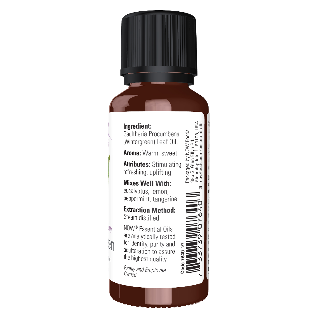 NOW Foods - Essential Oils, Wintergreen Oil 1 fl oz, 30ml