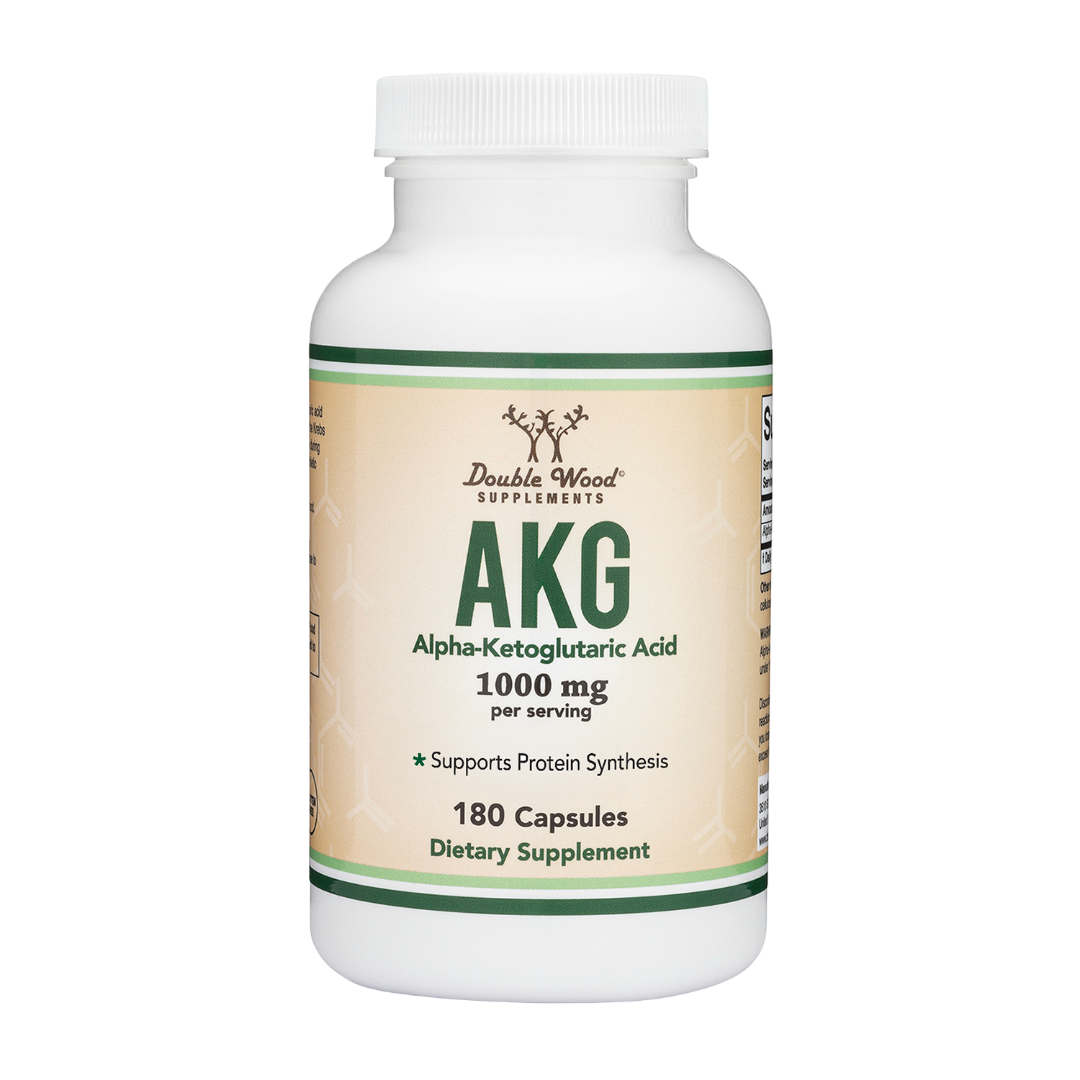 Double Wood - Acide alpha-cétoglutarique (AKG) - 180 gélules de 500 mg