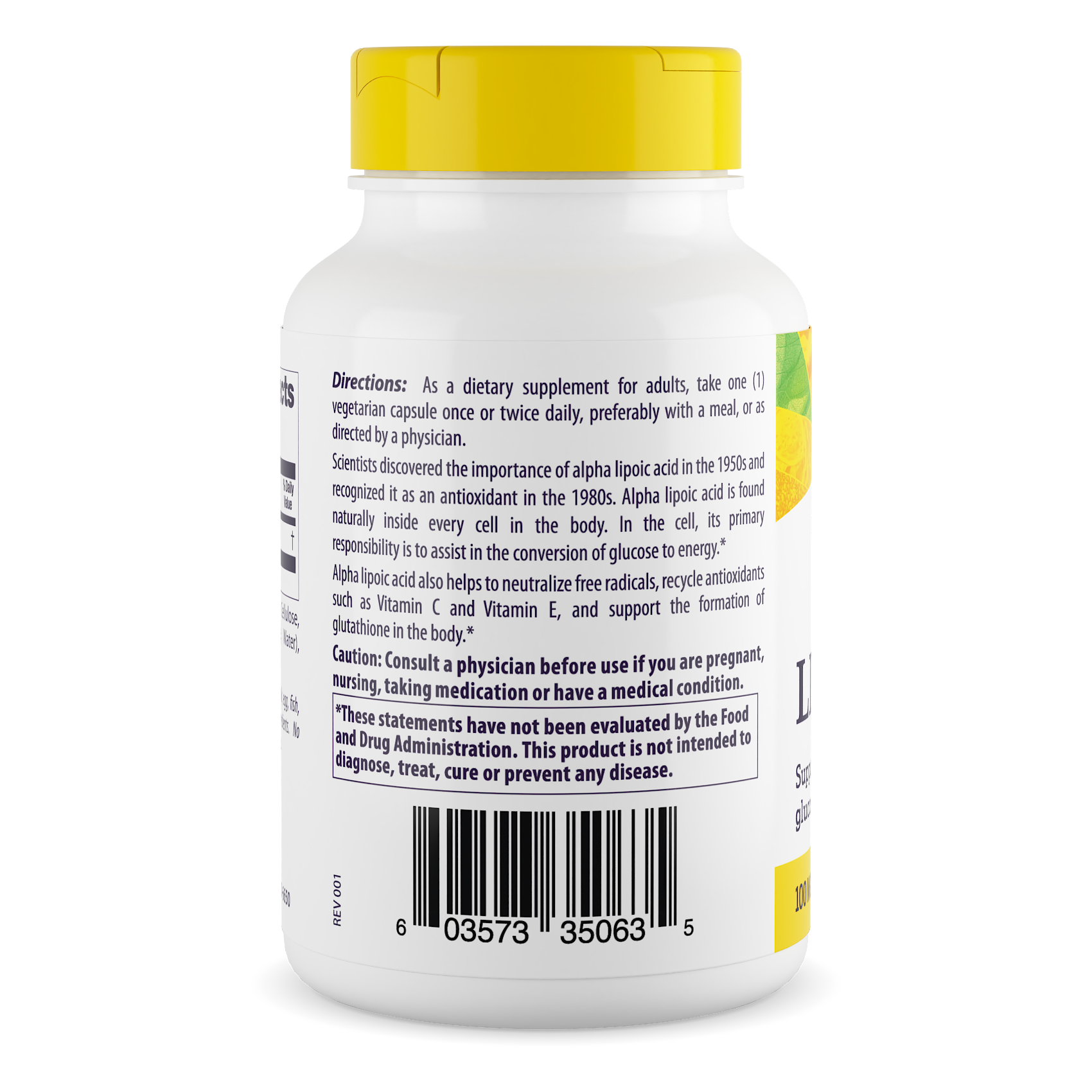 Healthy Origins - Alpha Lipoic Acid 100mg