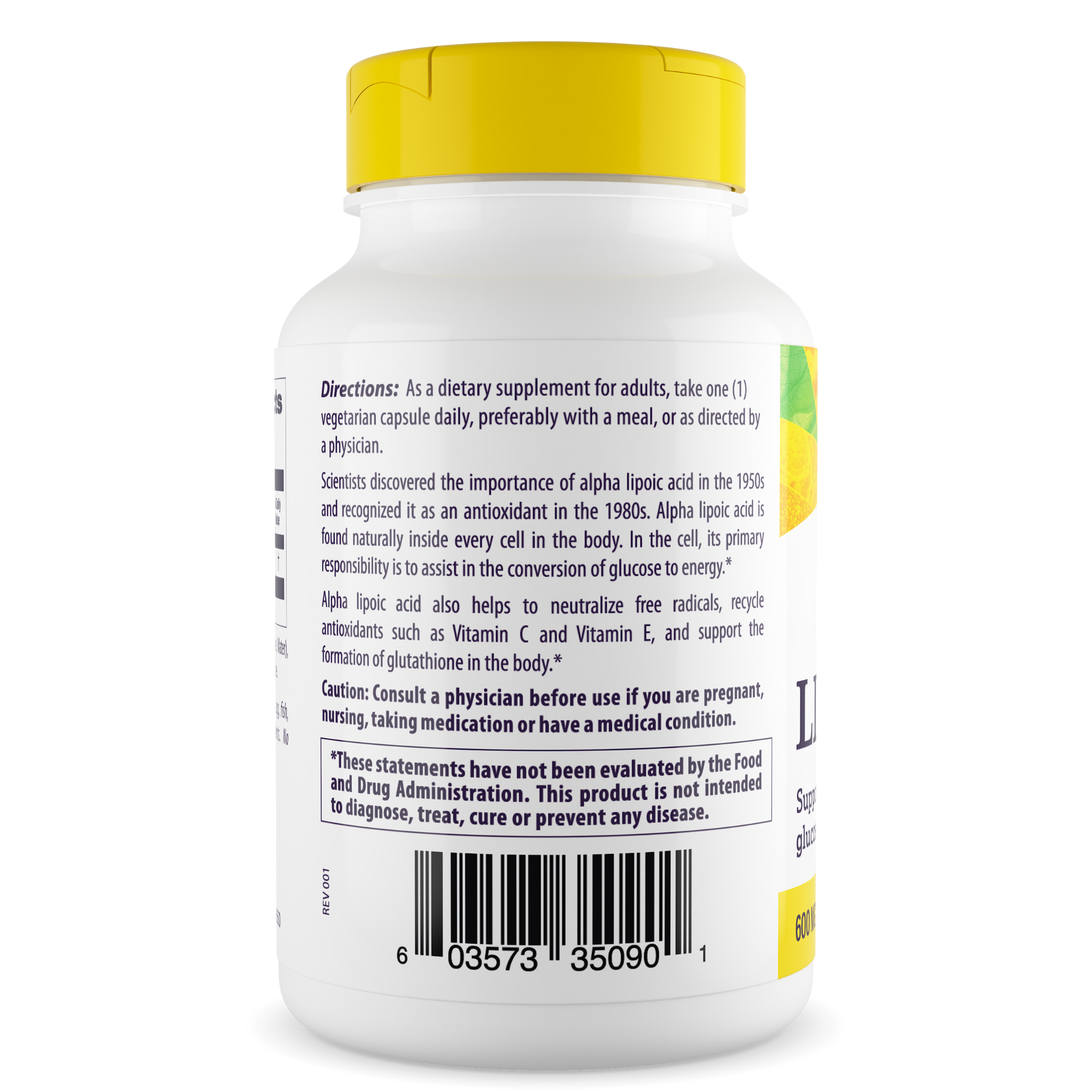 Healthy Origins - Alpha Lipoic Acid 600mg