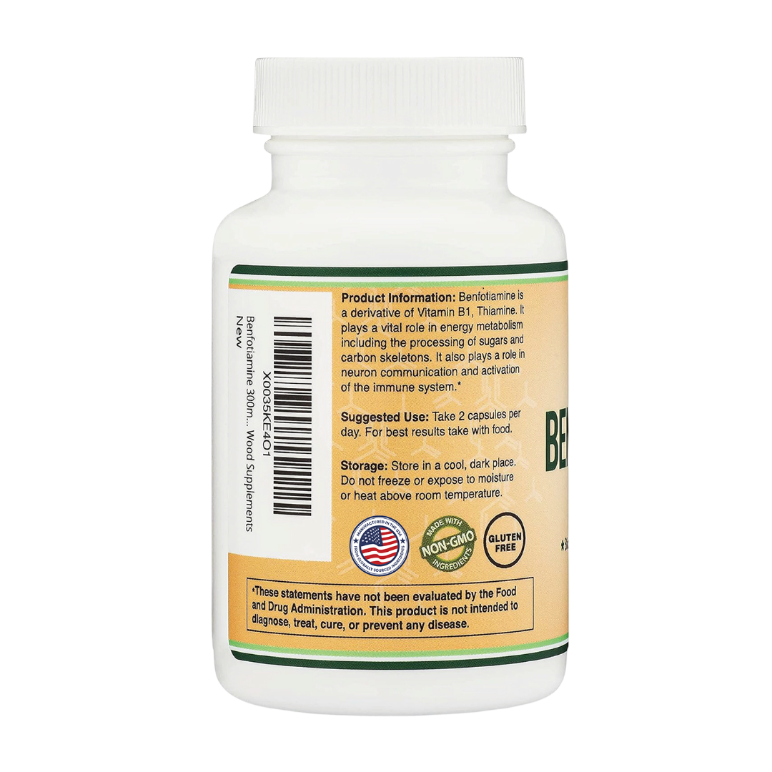 Double Wood - Benfotiamine - 120 gélules de 150 mg