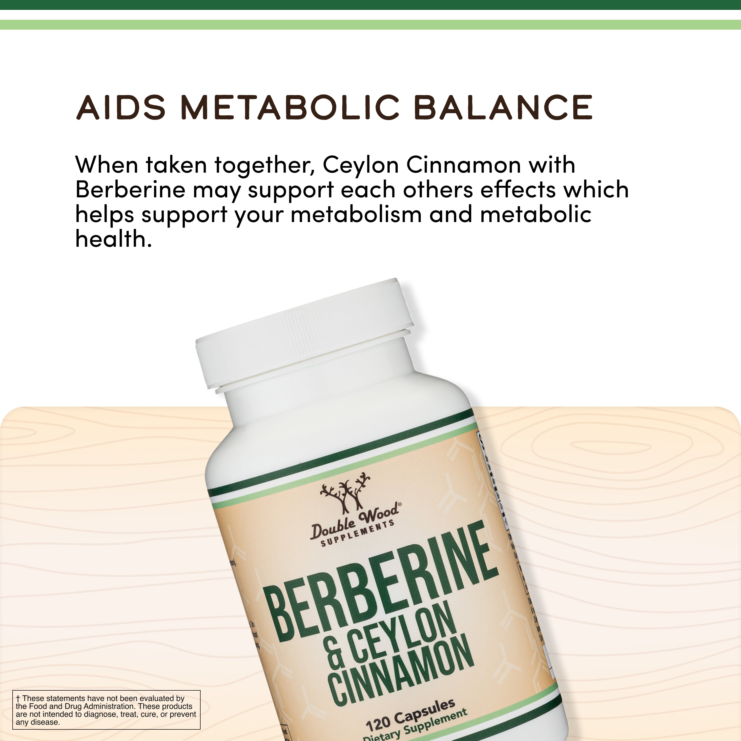 Double Wood - Berberine with Ceylon Cinnamon Supplement