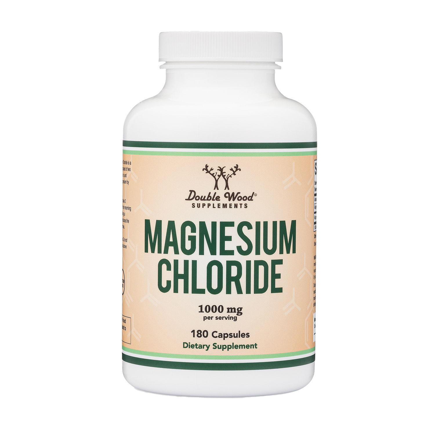 Double Wood - Chlorure de magnésium - 180 x 500 mg gélules