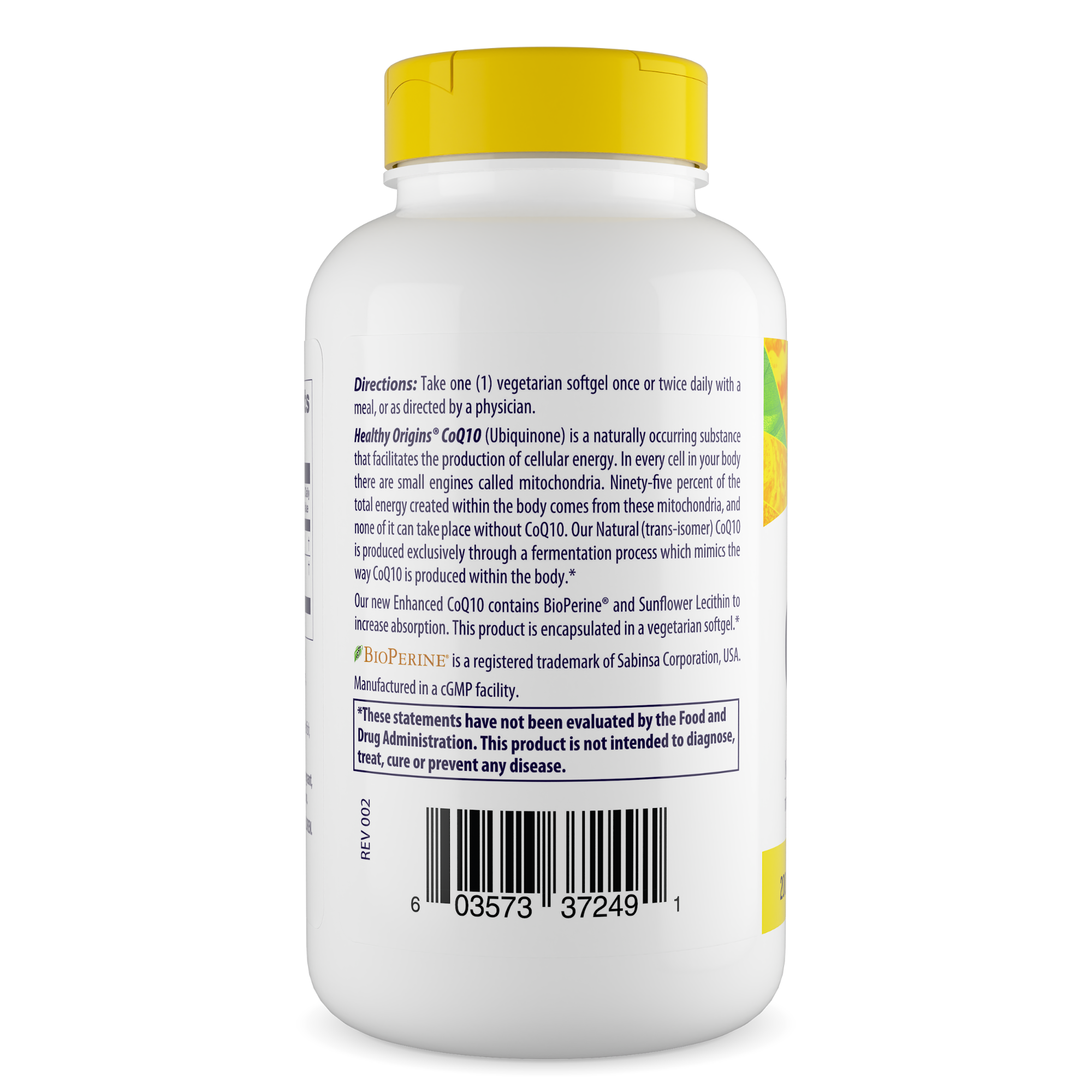 Healthy Origins - Enhanced CoQ10 (BioPerine®) 200mg
