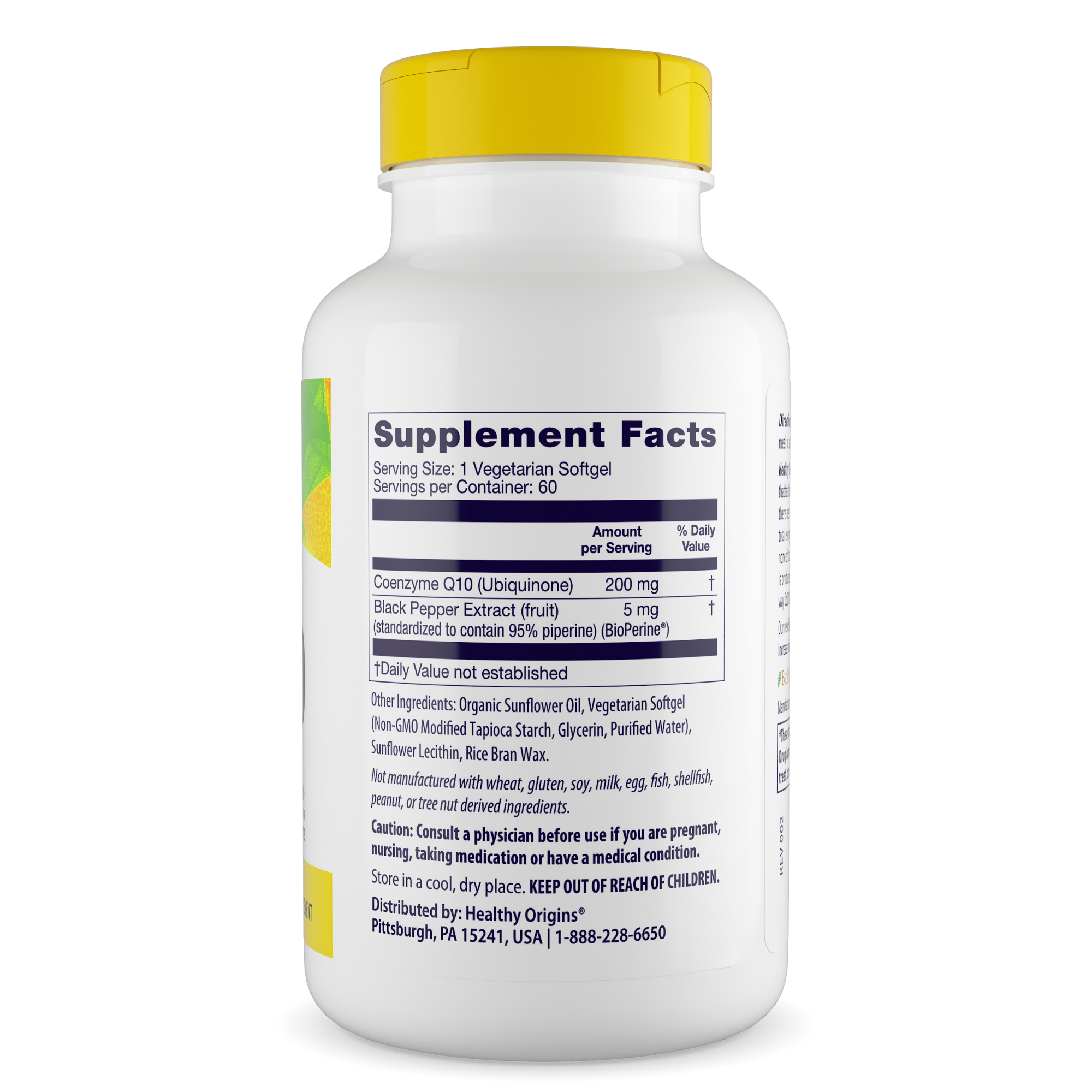 Healthy Origins - Enhanced CoQ10 (BioPerine®) 200mg