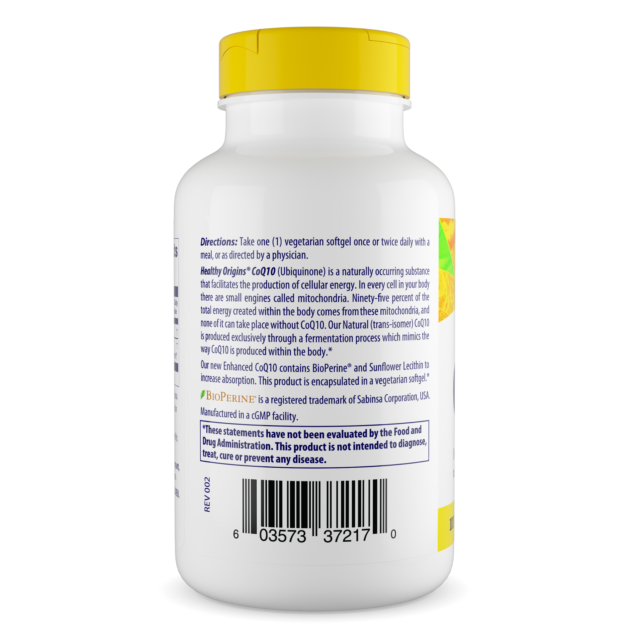 Healthy Origins - Enhanced CoQ10 (BioPerine®) 100mg