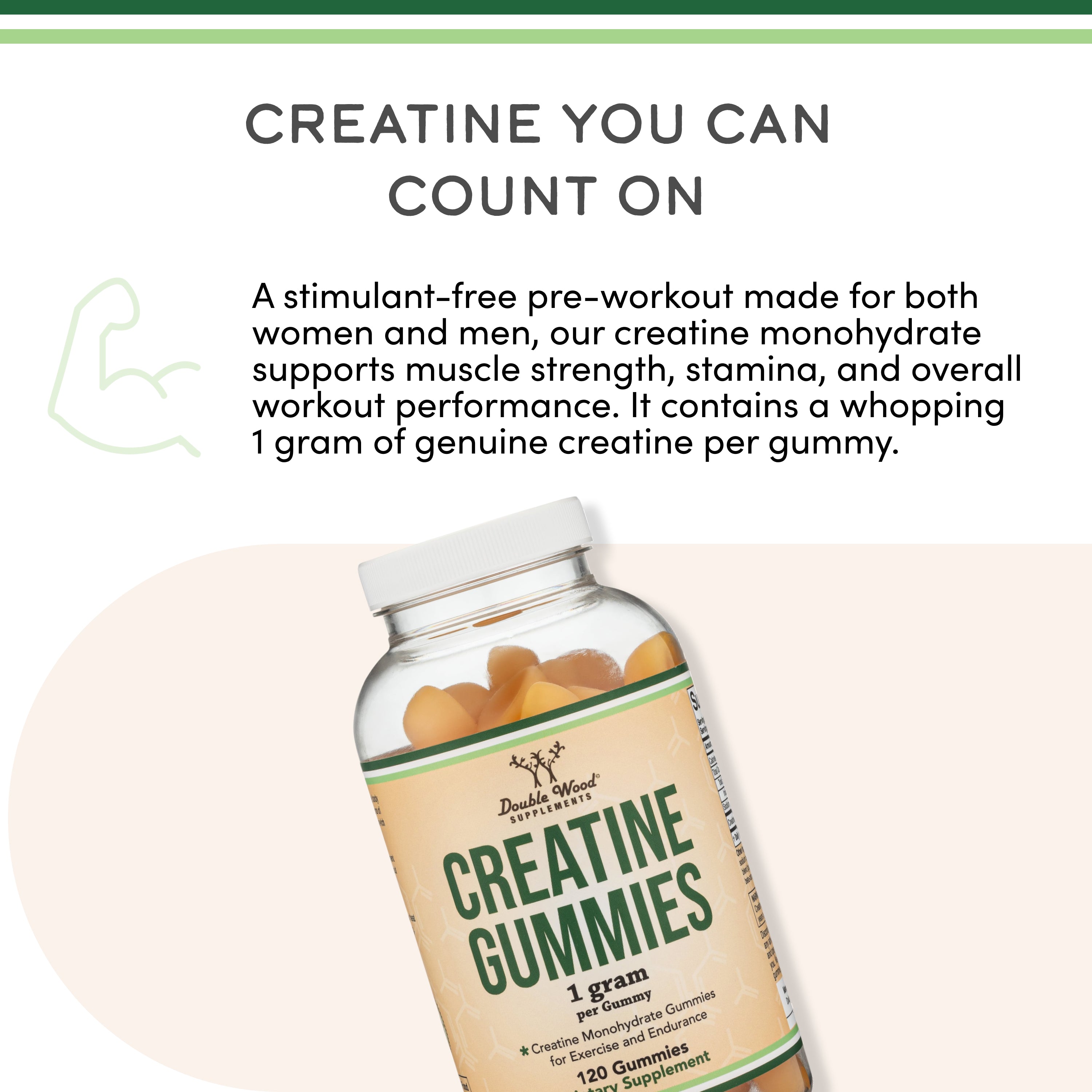 Double Wood - Creatine Gummies Supplement