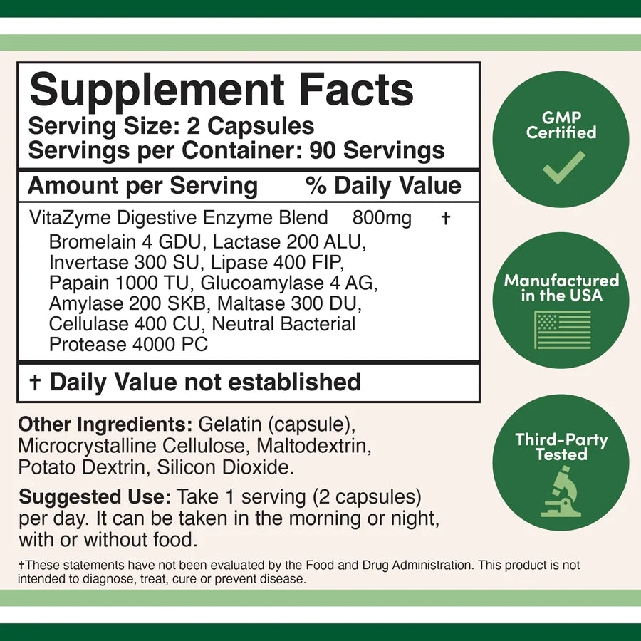 Double Wood - Essential Digestive Enzymes