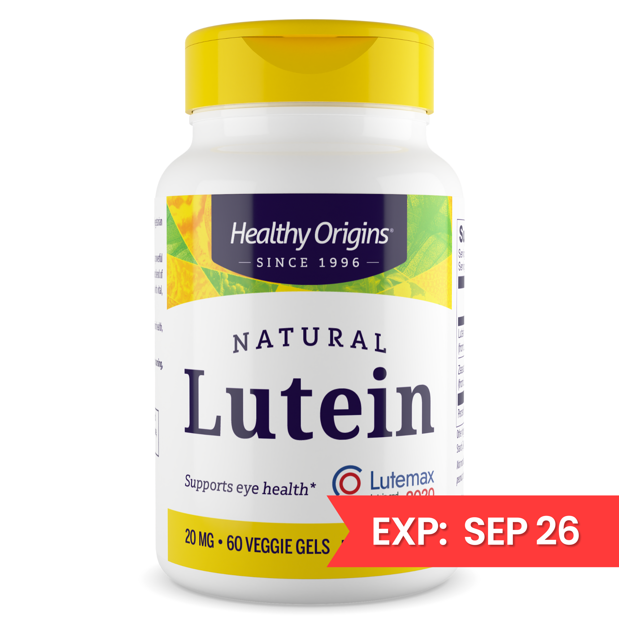 Healthy Origins - Lutein (Lutemax® 2020)