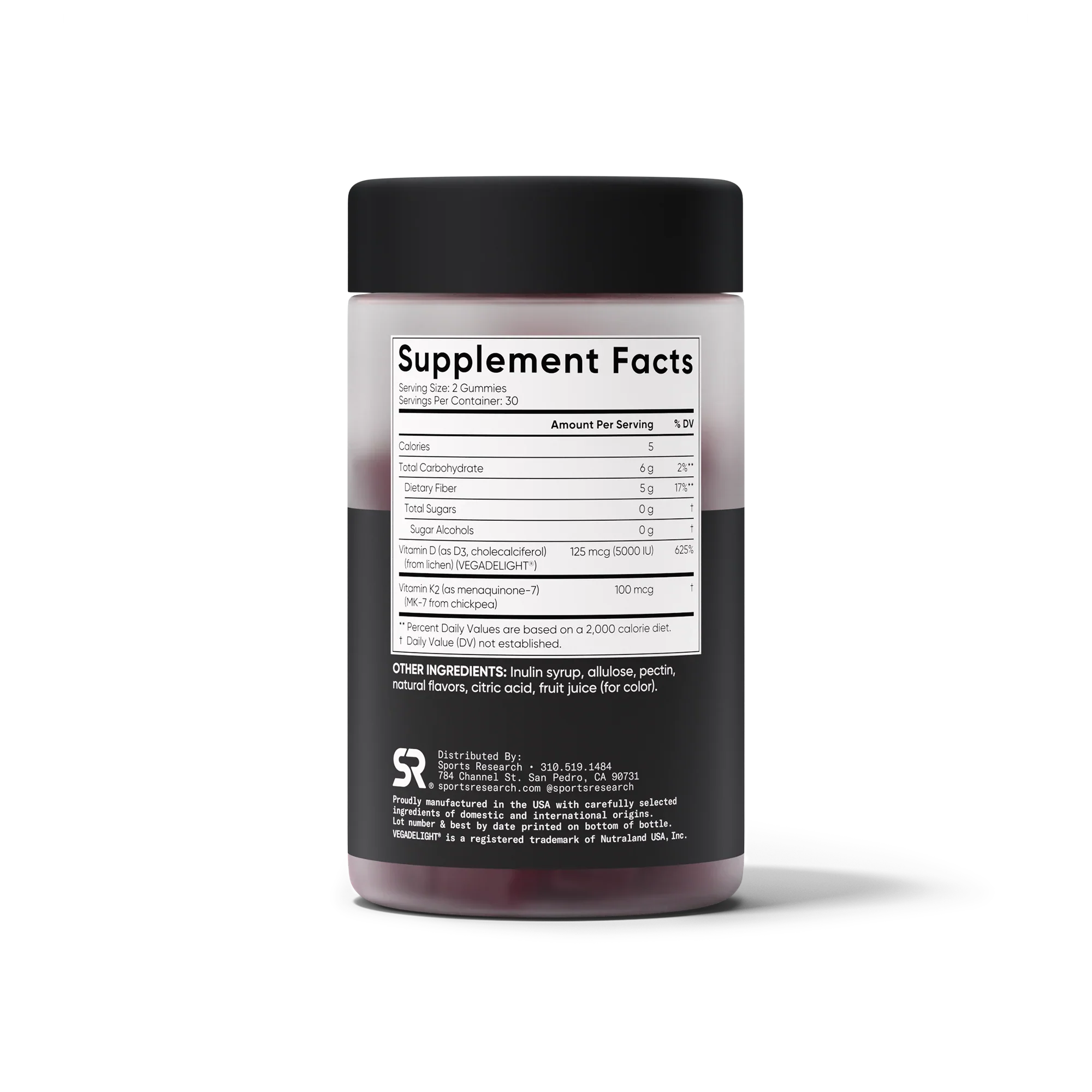 Sports Research - Vegan D3 + K2 Gummies