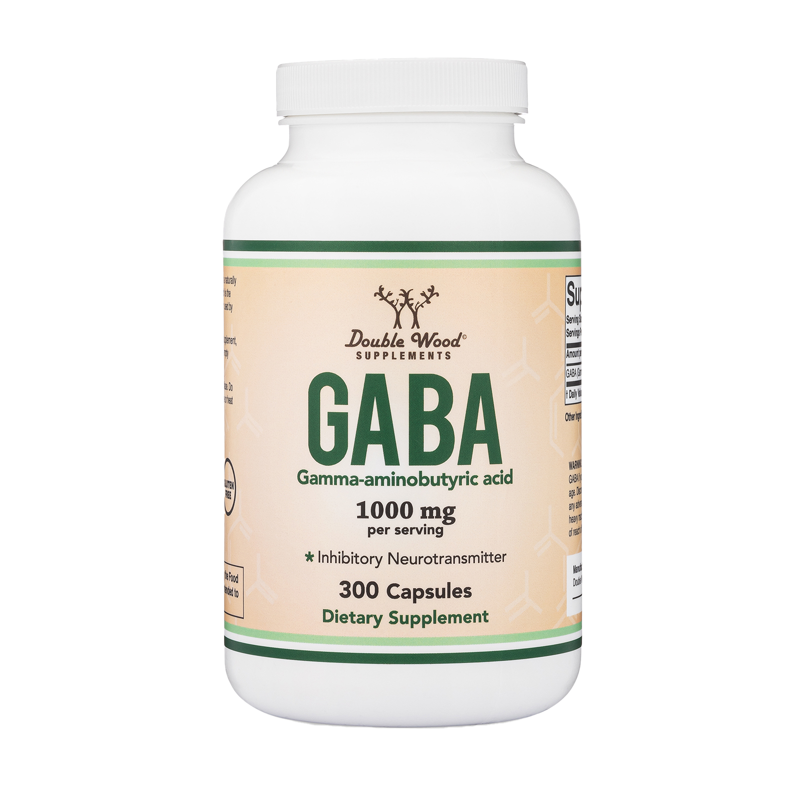 Double Bois - GABA - 300 x 500 mg gélules