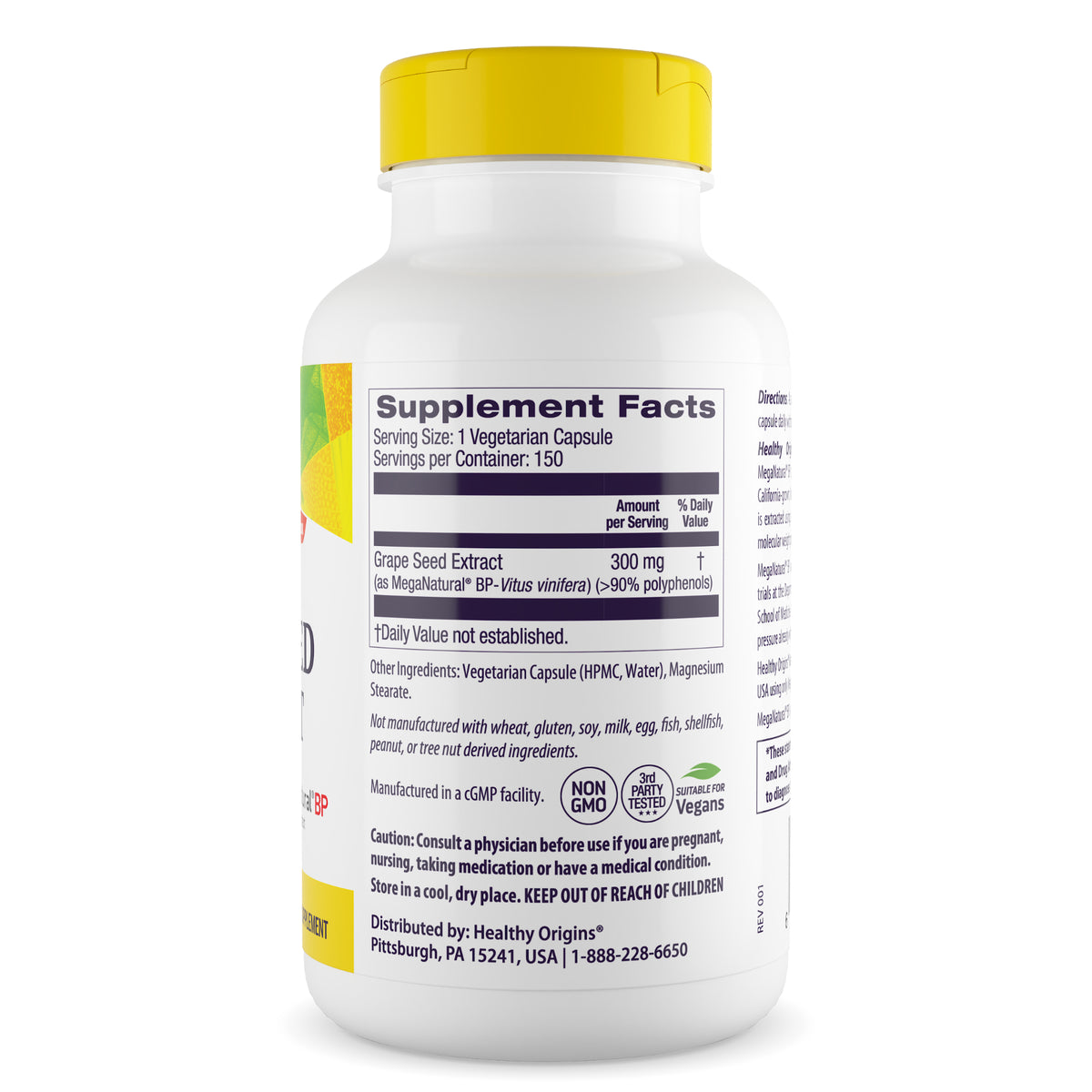 Healthy Origins - MegaNatural® BP-Grape Seed Extract