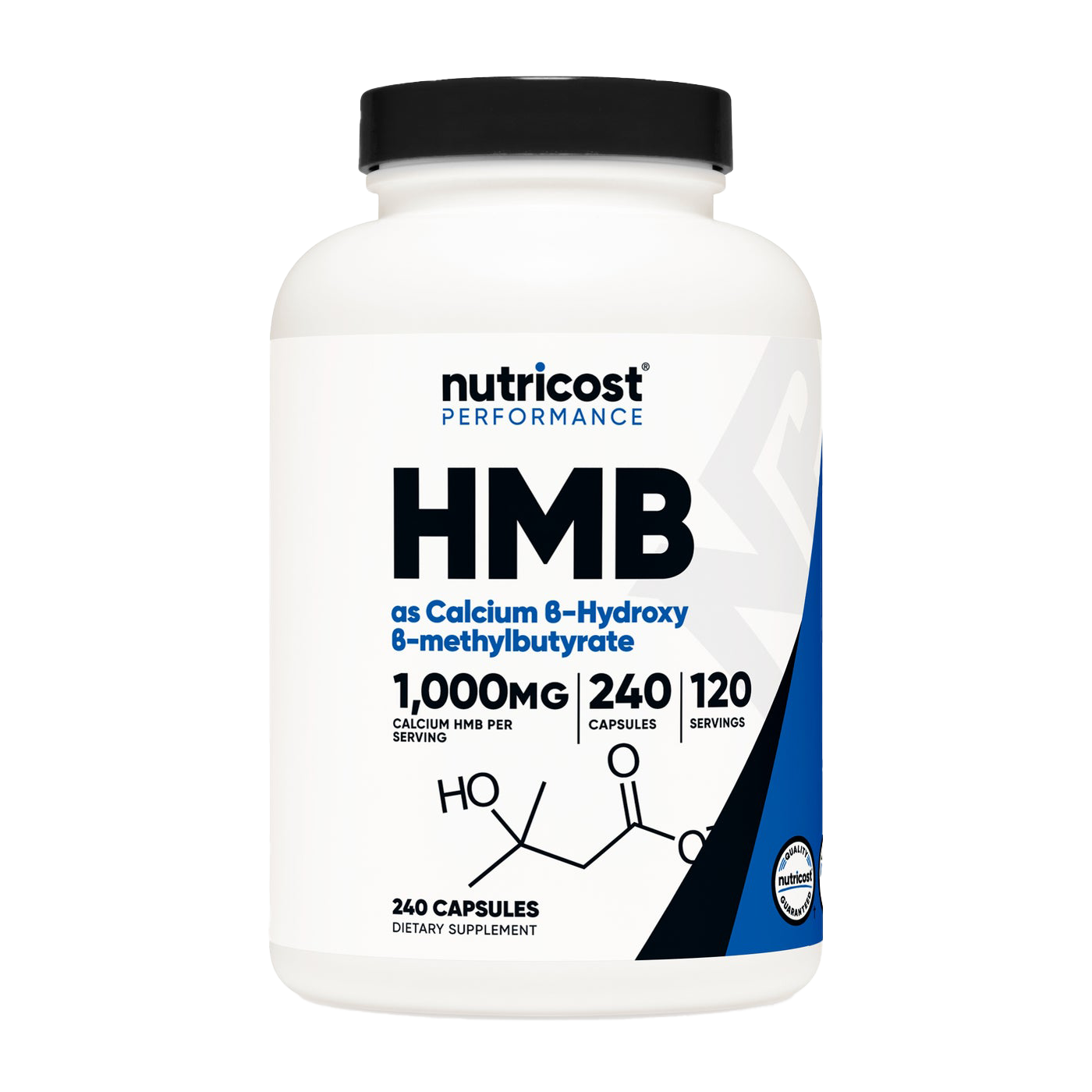 Nutricost - HMB（β-羥基β-甲基丁酸）1000 毫克（240 粒膠囊）