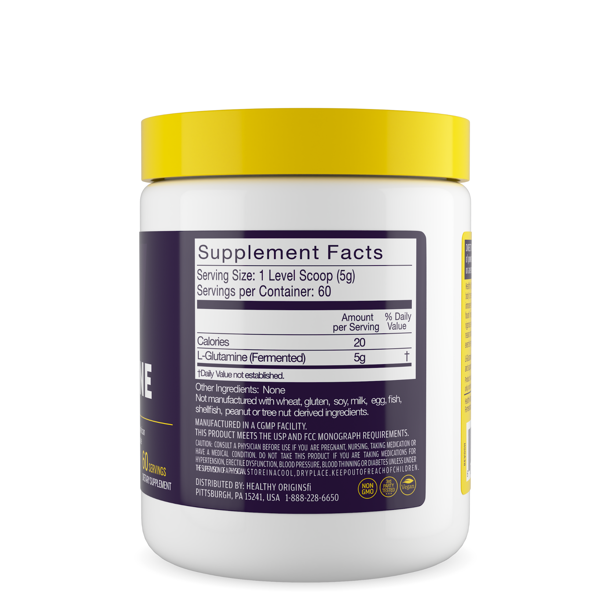 Healthy Origins - Poudre de L-Glutamine