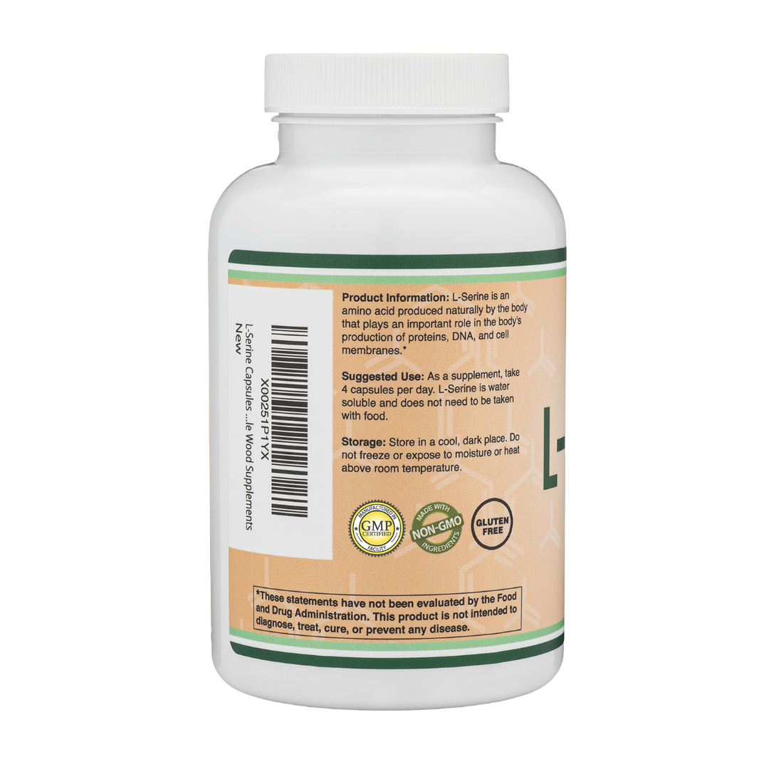 Double Wood - L-Sérine - 180 x 500 mg gélules