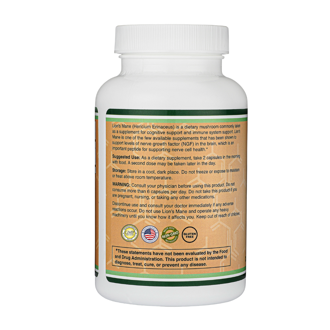 Double Wood - Champignon crinière de lion - 120 gélules de 500 mg