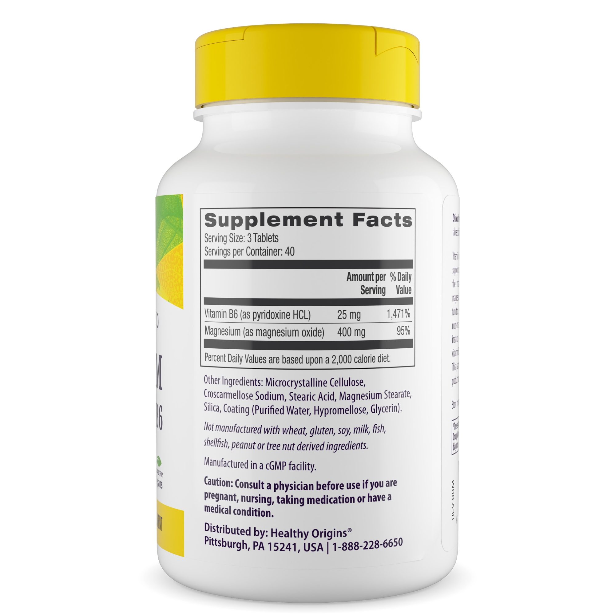 Healthy Origins - Magnesium with Vitamin B6