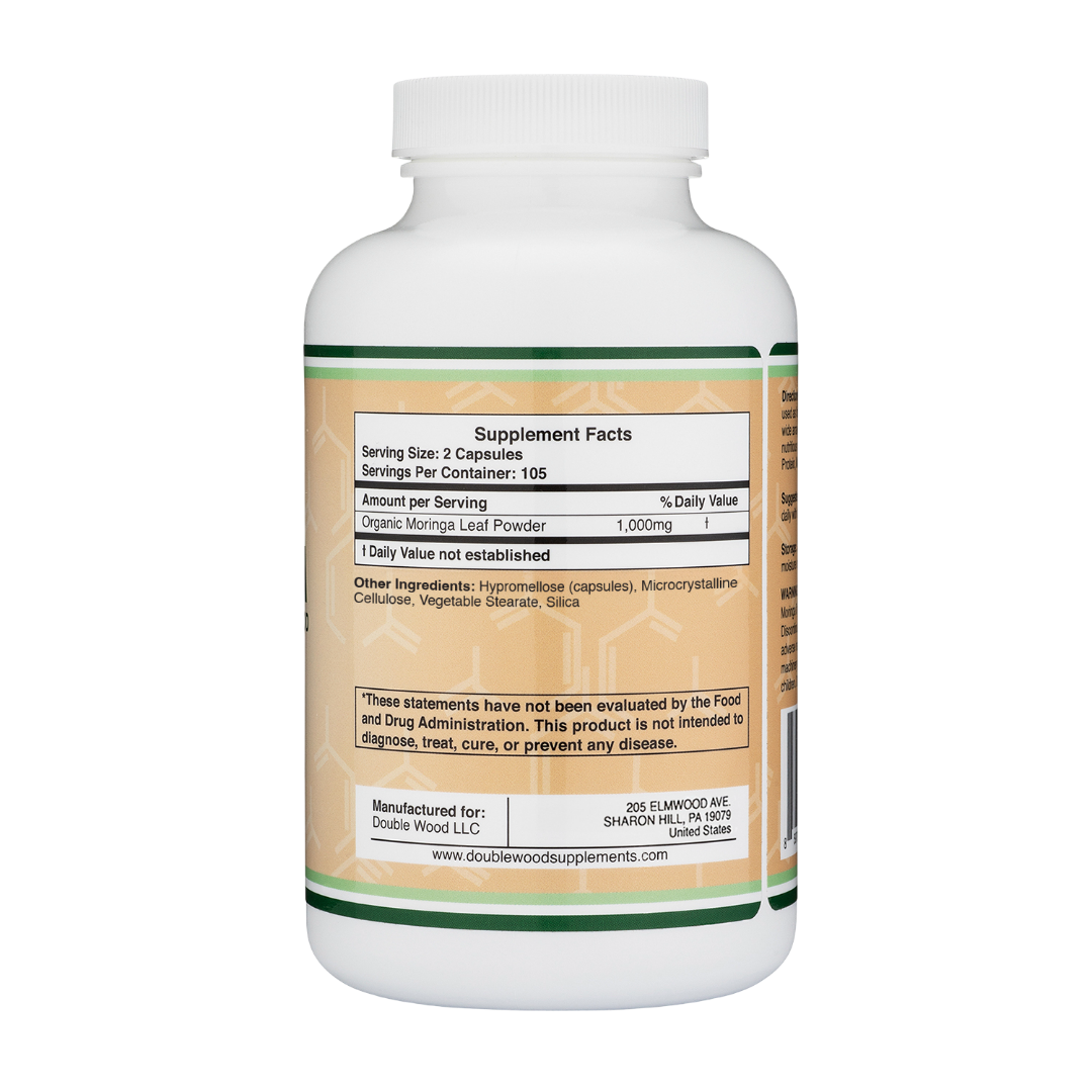 Double Bois - Moringa - 210 gélules de 500 mg