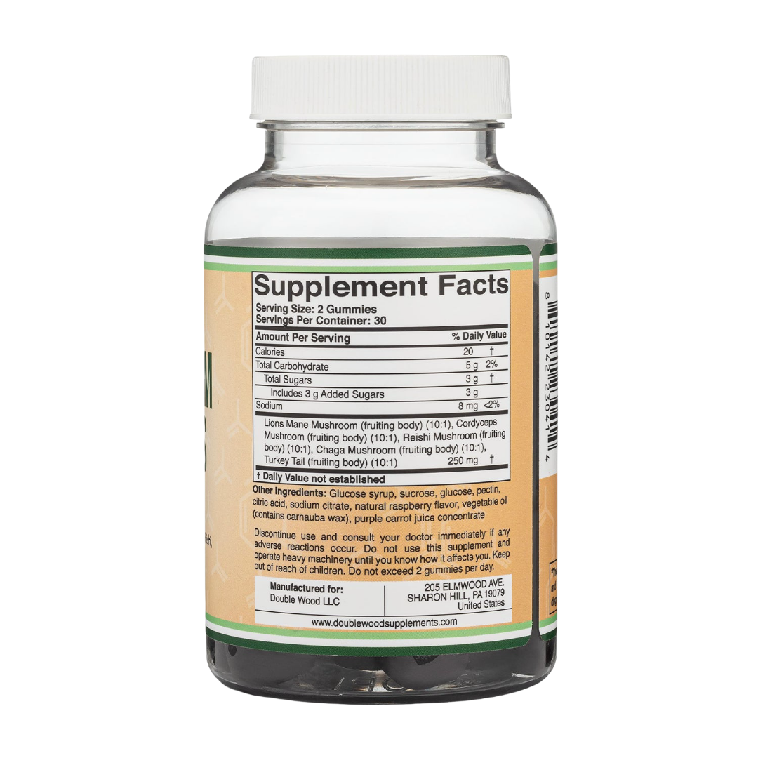 Double Wood - Mushroom Gummies Supplement