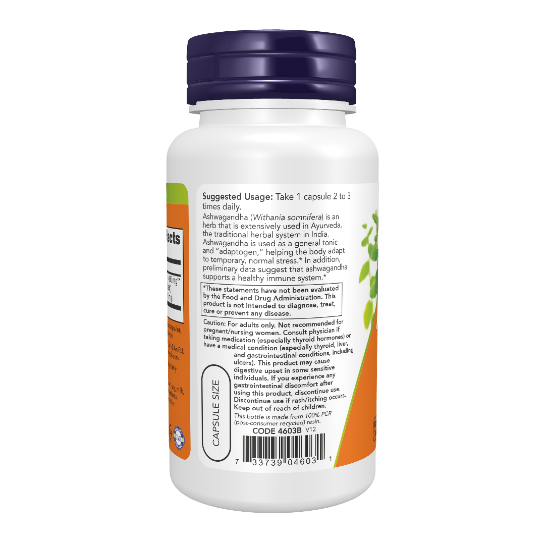 Maintenant - Ashwagandha, 450 mg, 90 gélules végétales