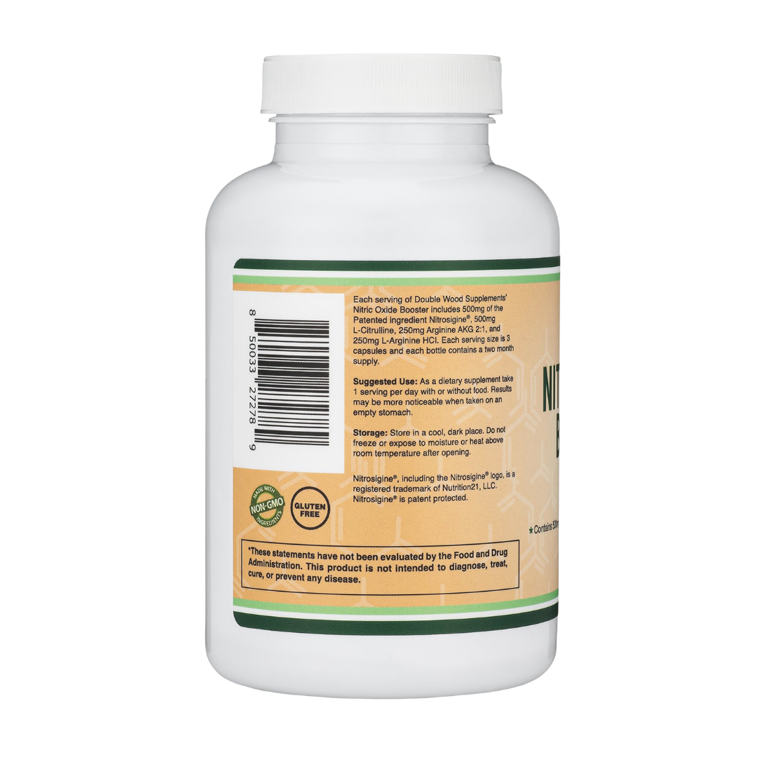 Double Wood - Booster d'oxyde nitrique - 180 x 500 mg gélules