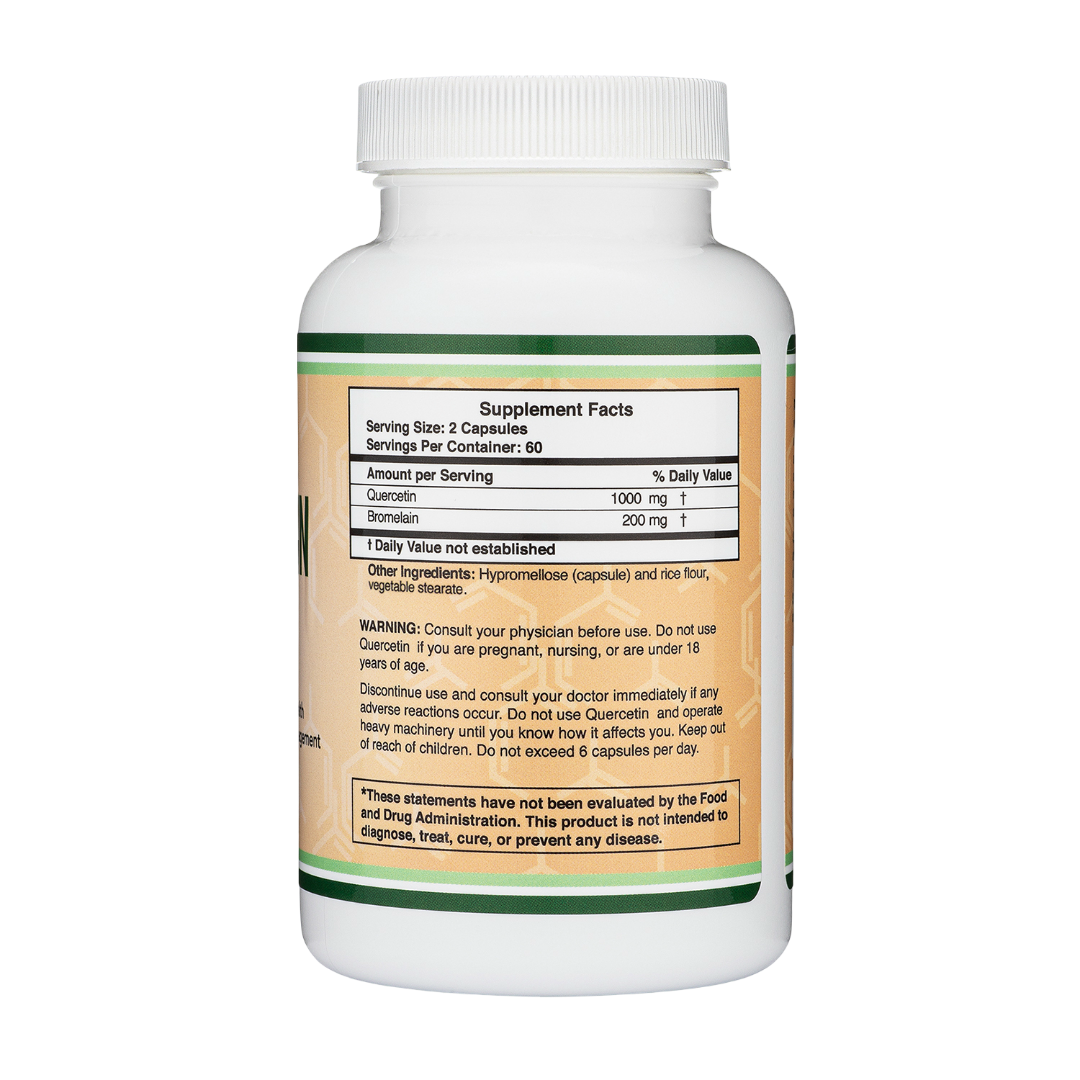 Double Wood - 槲皮素 - 120 x 500 毫克膠囊