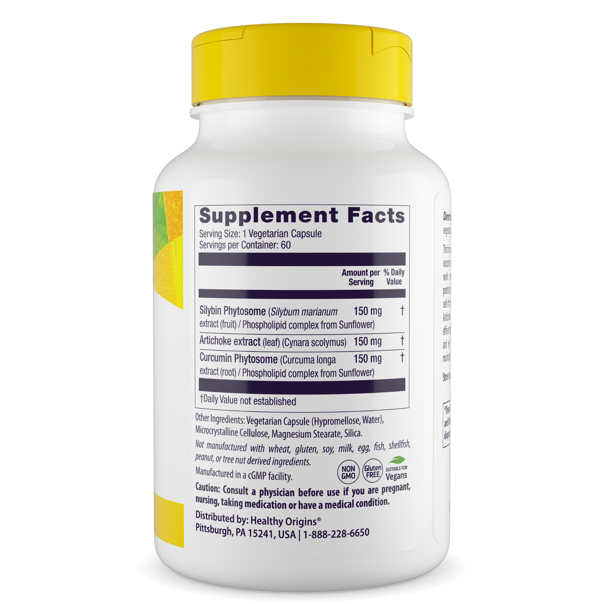 Healthy Origins - Silymarin Artichoke Turmeric