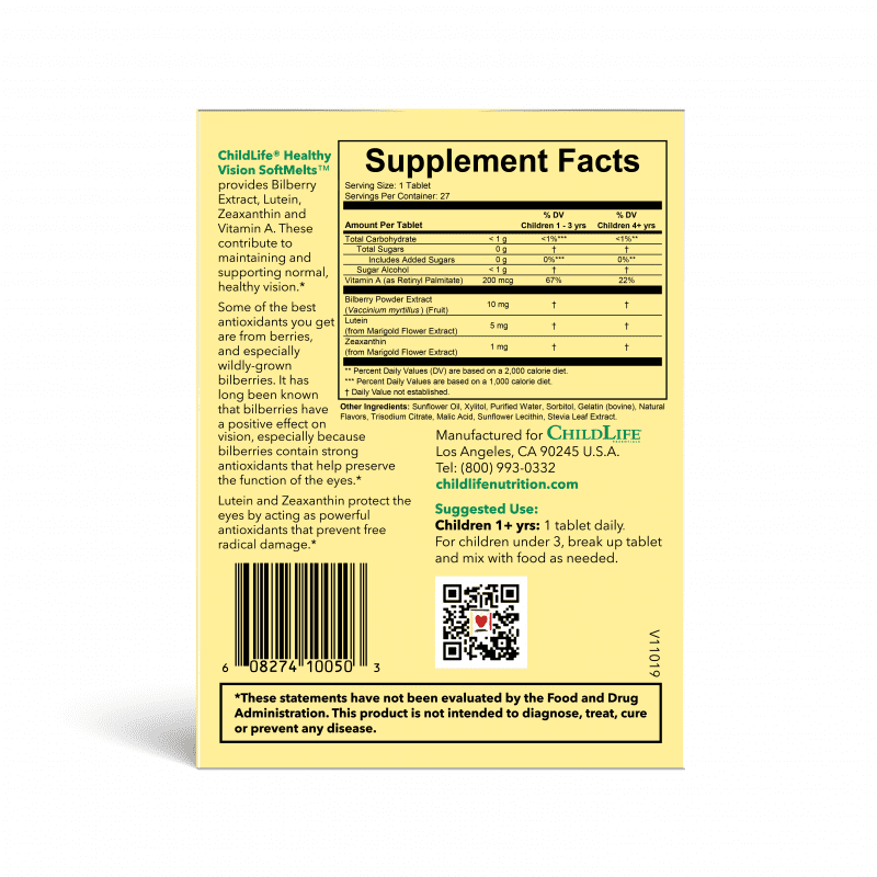 Childlife - Healthy Vision SoftMelt Gummies®