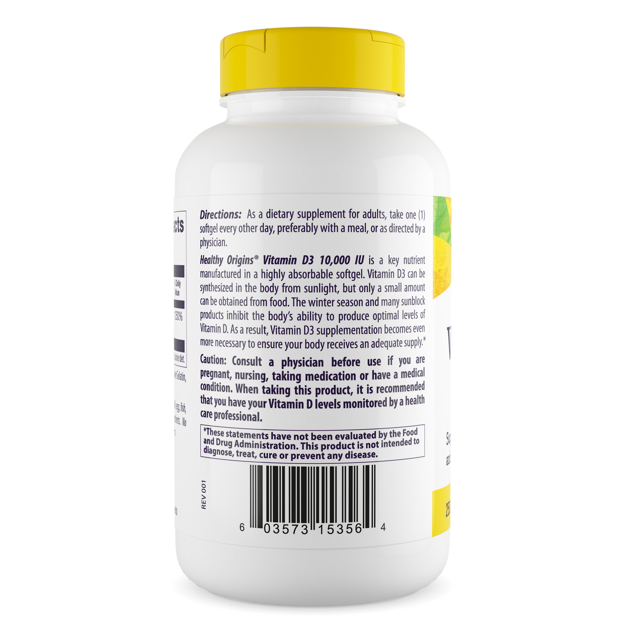 Healthy Origins - Vitamin D3 10,000 IU