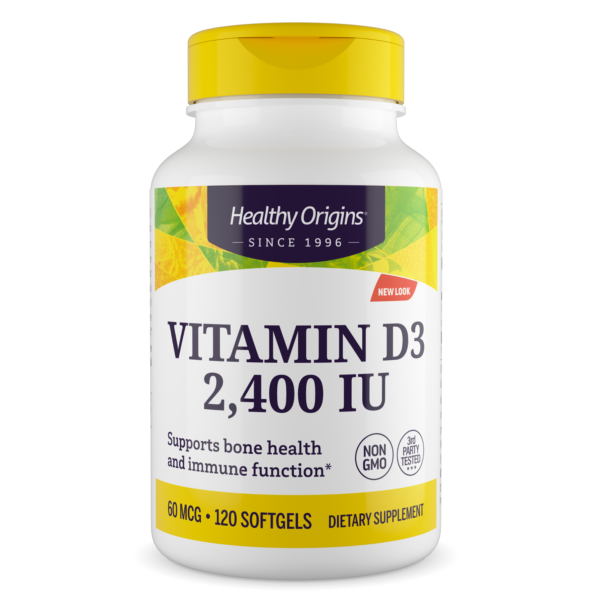 Healthy Origins - Vitamin Dз (with MCT Oil) 2,400 IU