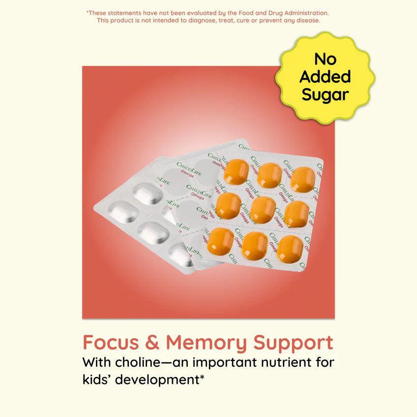 Childlife - Omega-3 DHA + Choline SoftChew Gummies®