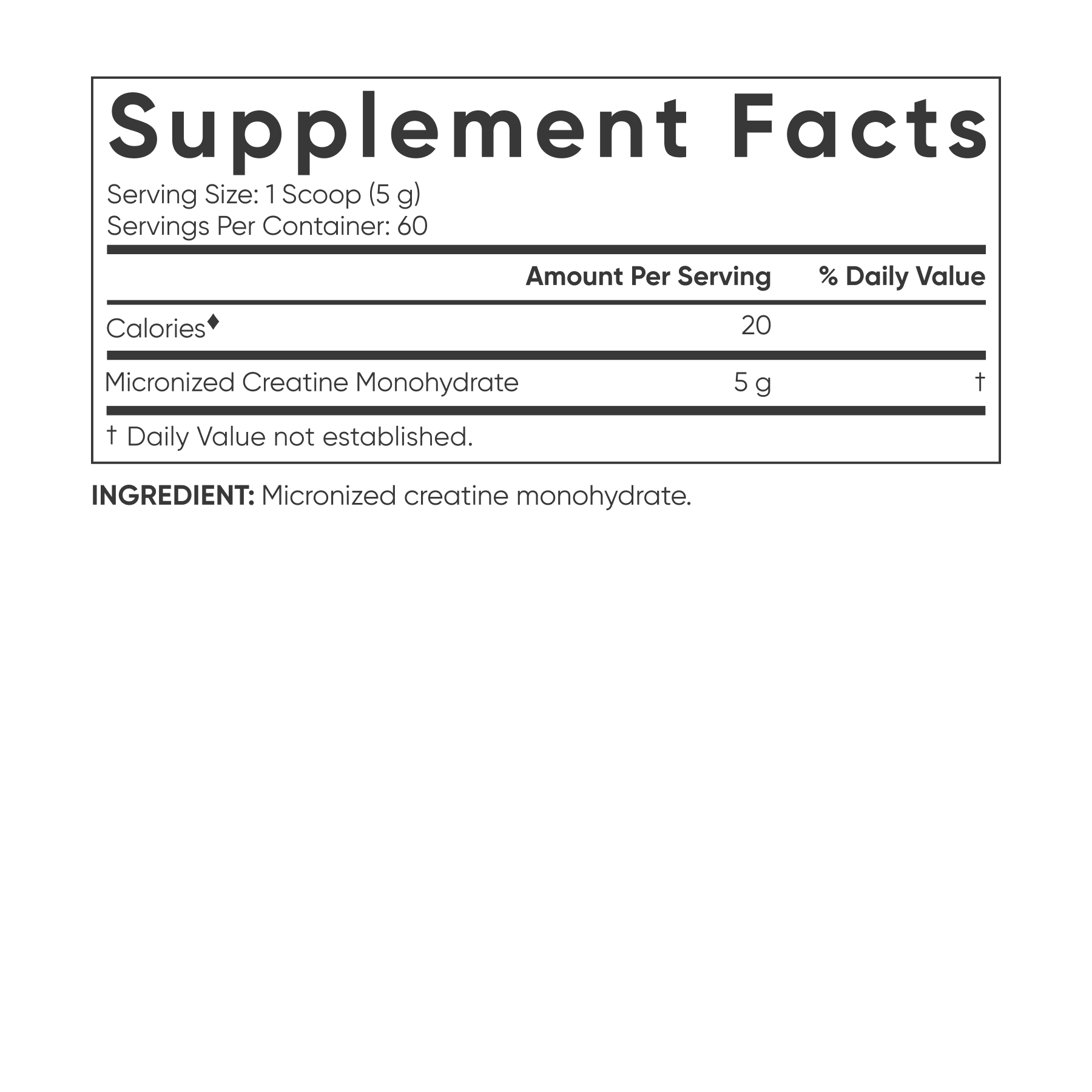 Sports Research - 一水肌酸，5G 微粉化肌酸 - 300 克，原味