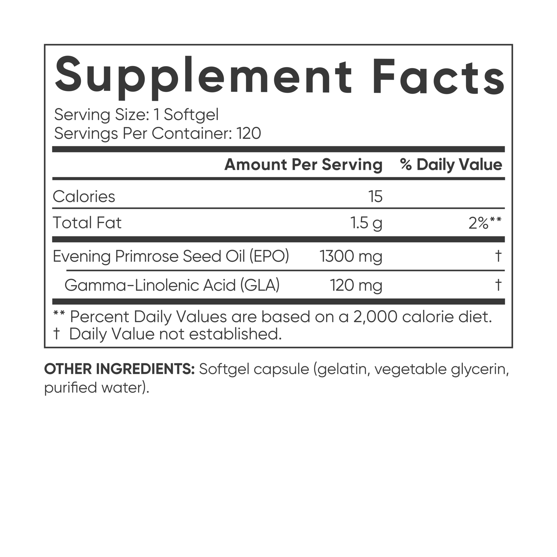 Sports Research - 月見草油迷你膠囊 - 1300 MG，120 粒軟膠囊