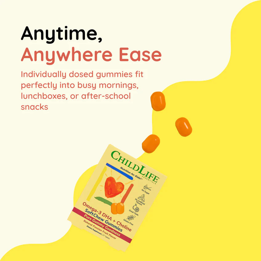 Childlife - Omega-3 DHA + Choline SoftChew Gummies®