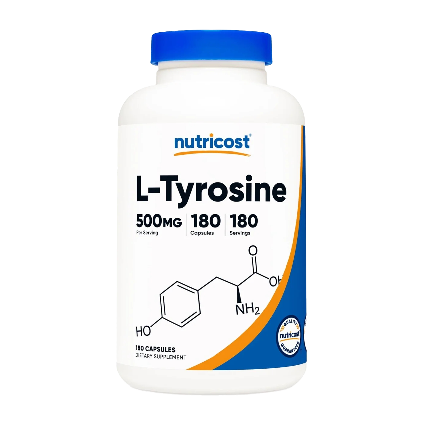 Nutricost - L-Tyrosine 500 mg, 180 gélules