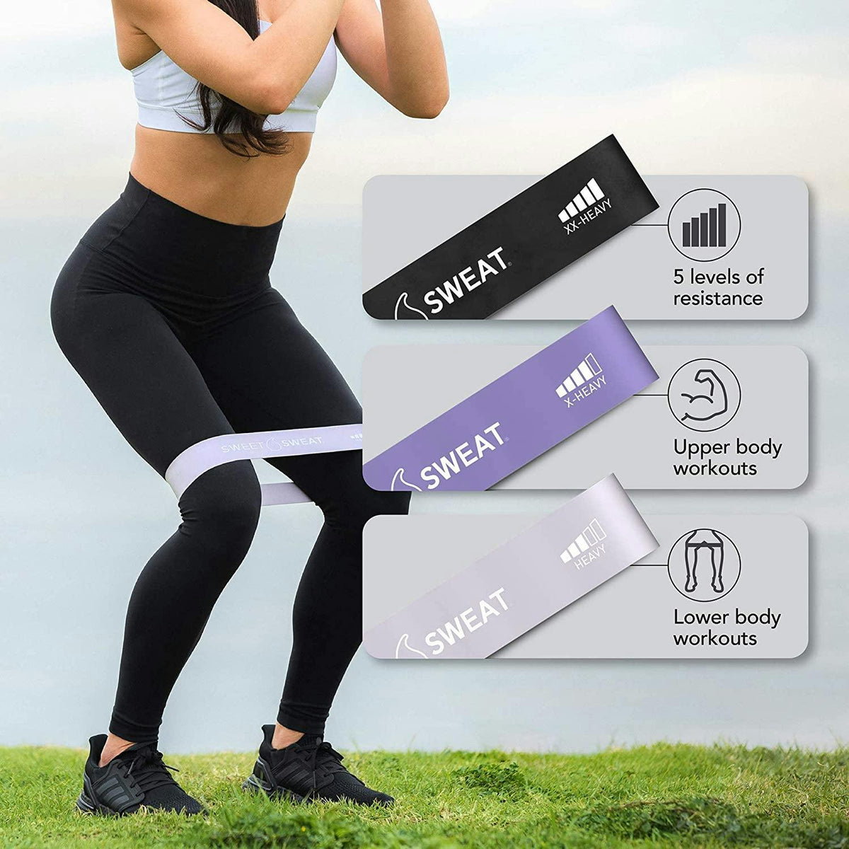 Sports Research - Mini Loop Bands 5 Colour Variety Pack