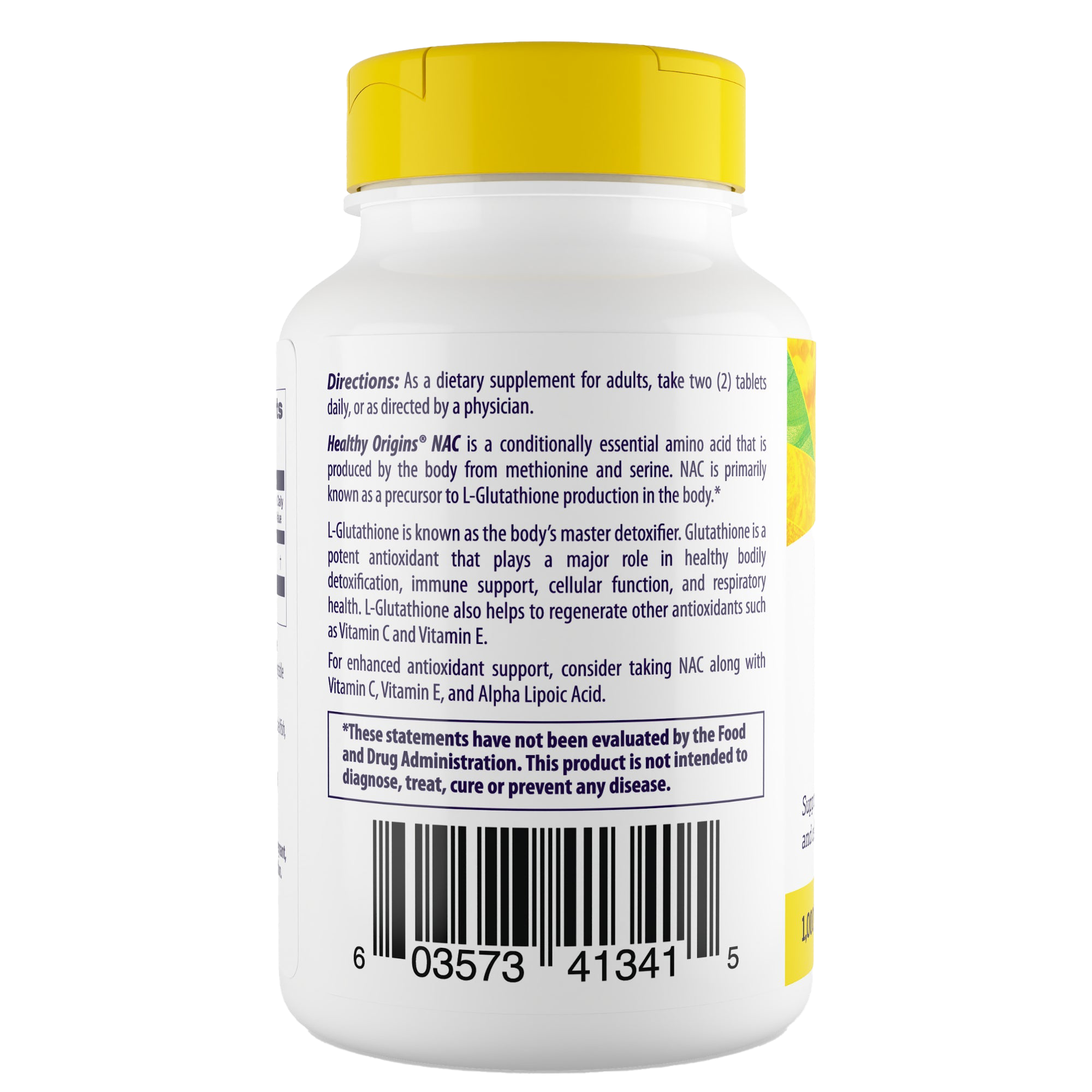 Healthy Origins - NAC (N-acétylcystéine) 1 000 mg 