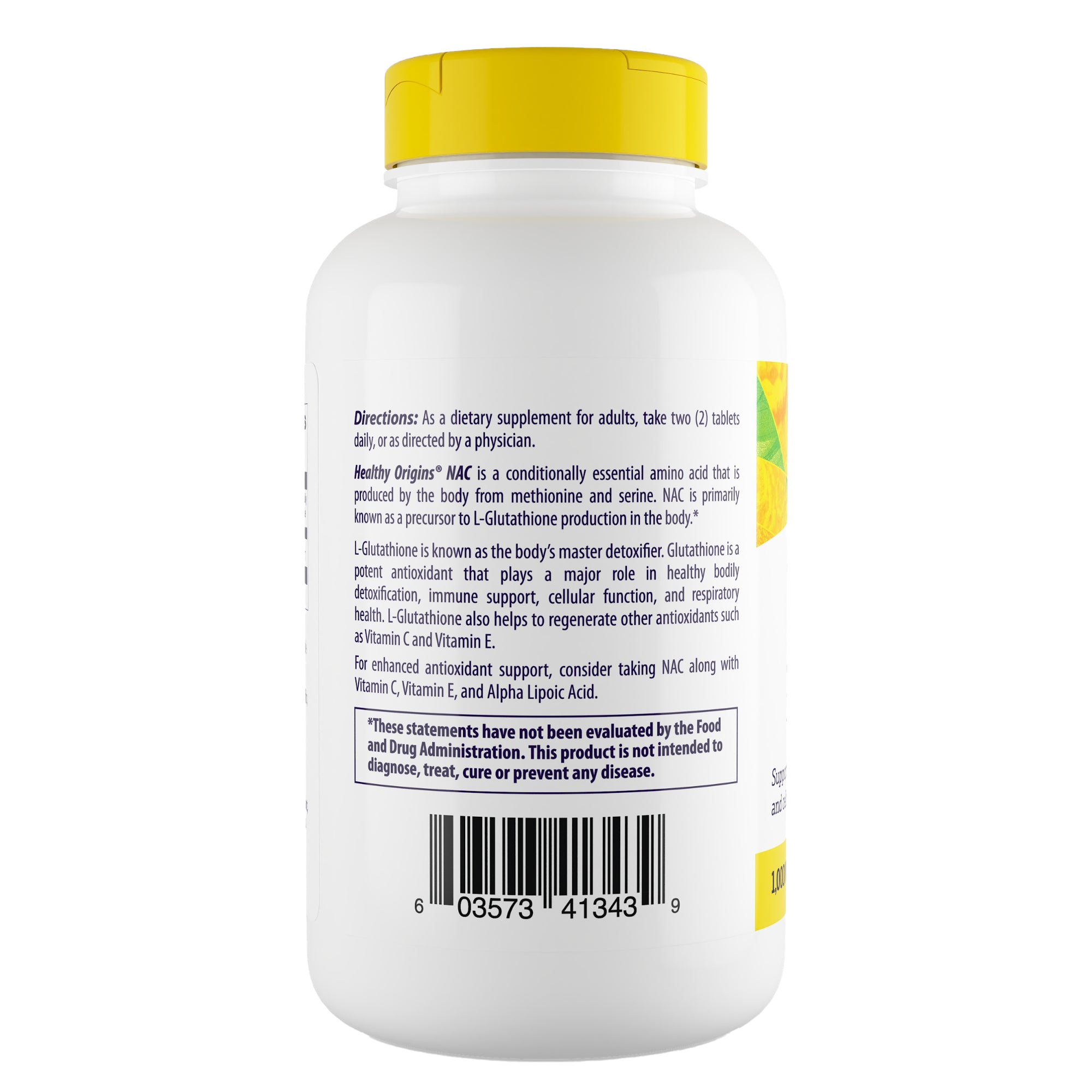 Healthy Origins - NAC (N-acétylcystéine) 1 000 mg 