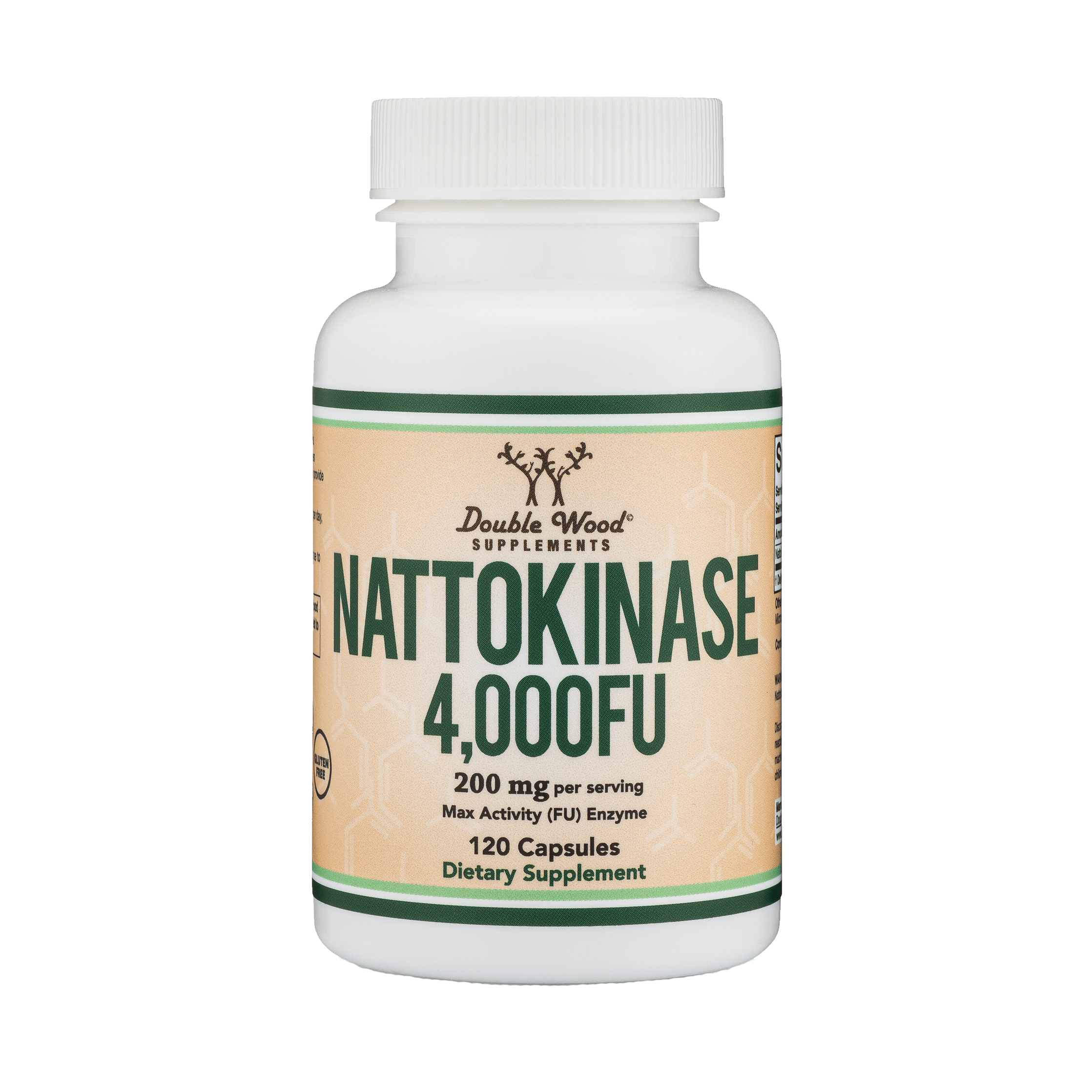 Double Wood - Nattokinase - 120 gélules de 100 mg