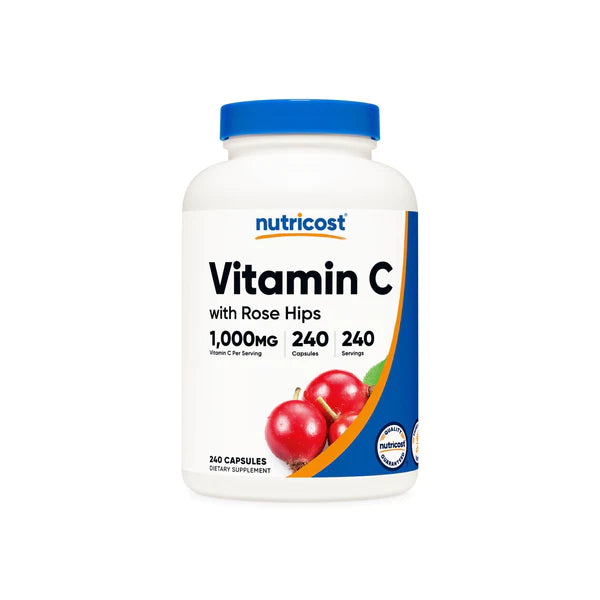 Nutricost - Vitamin C With Rose Hips 1025mg, 240 Caps