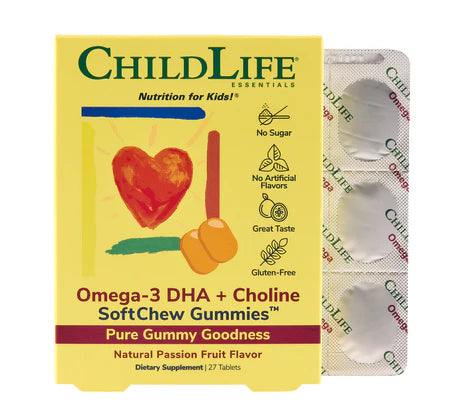 Childlife - Omega-3 DHA + Choline SoftChew Gummies®