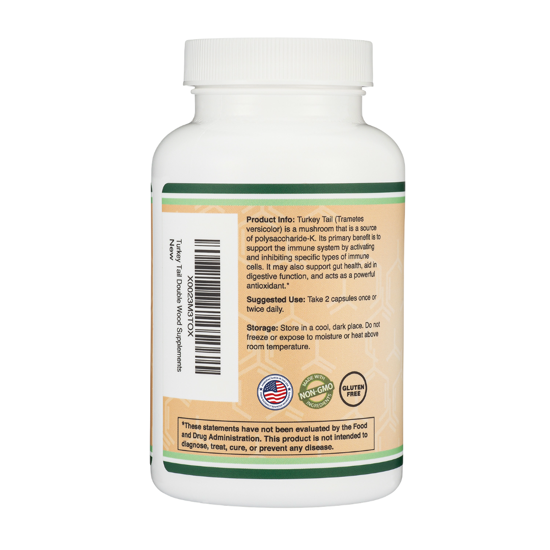 Double Wood - Champignon queue de dinde - 120 x 500 mg gélules