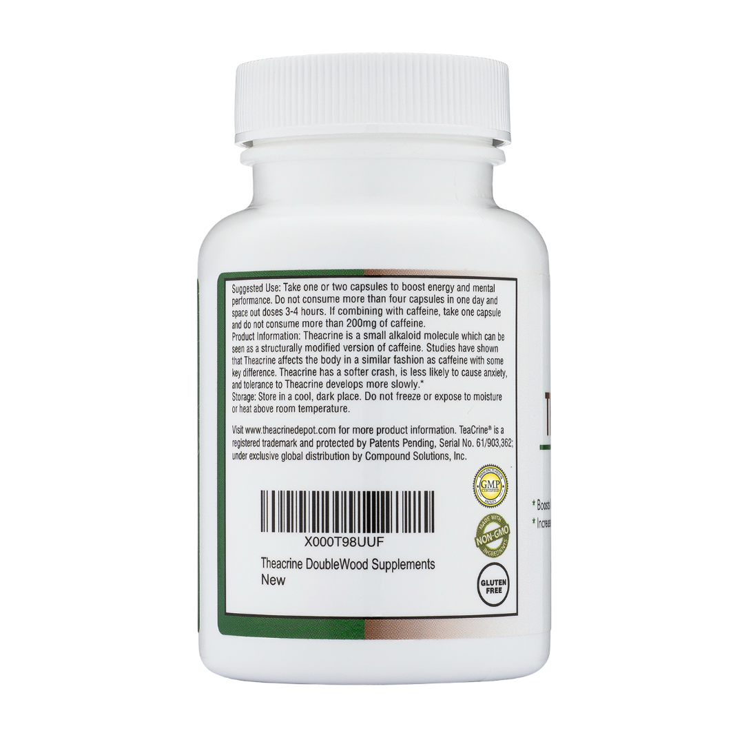 Double Wood - Théacrine - 60 gélules de 100 mg