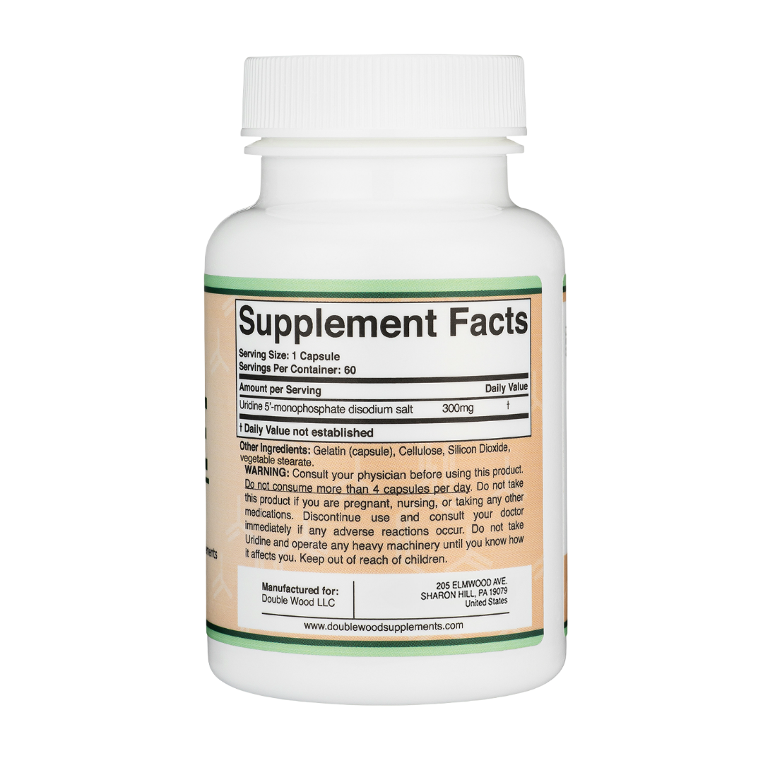Double Wood - Uridine Monophosphate - 60 x 300 mg capsules