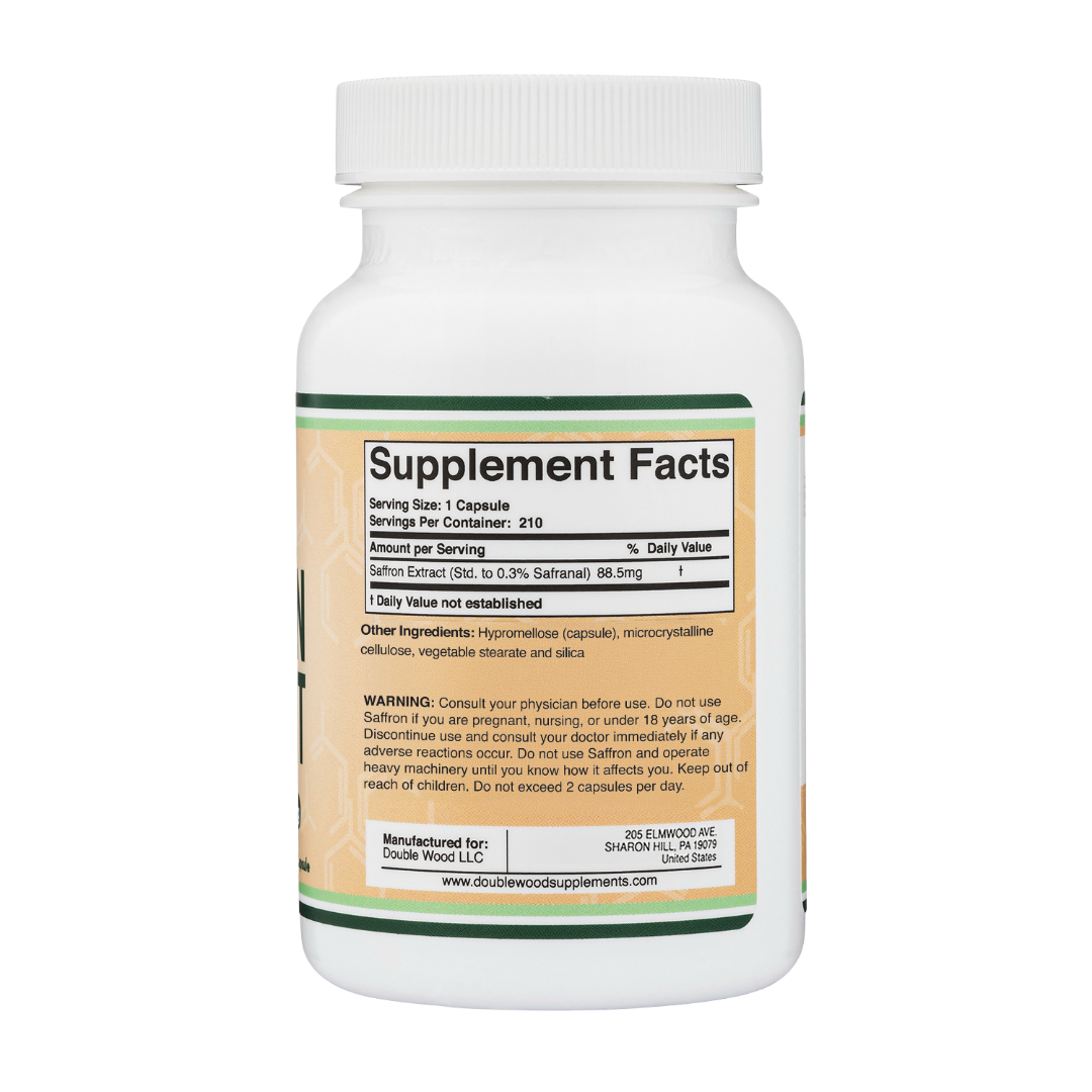 Double Wood - Extrait de Safran - 210 x 88,5 mg gélules